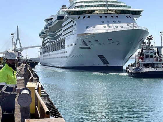 Jewel of the Seas entrando a muelle