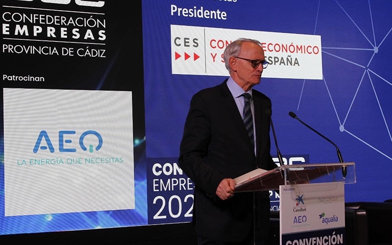 El presidente del Consejo Económico y Social de España, Antón Costas en la Convención Empresarial 2023
